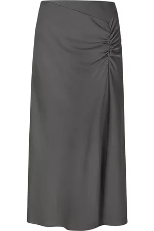 Soft Rebels Dames Midi rokken - Midirokken - Grijs - Dames