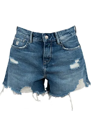 Pepe Jeans Korte broeken, Dames, Blauw, W29, Katoen, Shorts
