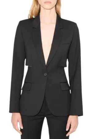 BARBARA BUI Jassen, Dames, Zwart, S, Wol, Jassen
