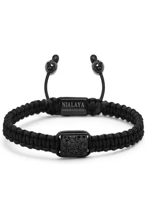 Nialaya Heren Armbanden - Armbanden - Zwart - Heren