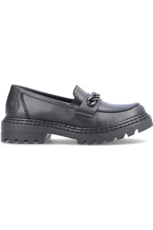 Rieker Dames Loafers - Instappers & Slip ons - Zwart - Dames