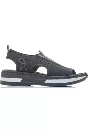 Rieker Dames Outdoor Sandalen - Sandalen - Zwart - Dames