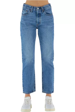 Levi's Dames Straight - Levi's - Straight Jeans - Blauw - Dames