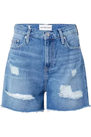 Calvin Klein Dames Shorts - Denim shorts - Blauw - Dames