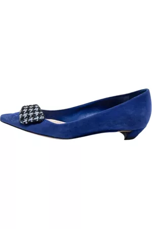 Dior Dames Vintage schoenen - Vintage schoenen - Blauw - Dames