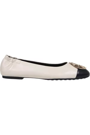 Tory Burch Dames Instappers - Ballerina's - Wit - Dames