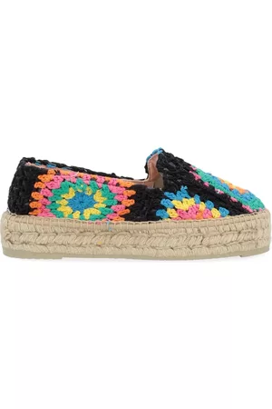 MANEBI Dames Espadrilles - Espadrilles - Zwart - Dames