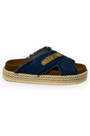 Mou Dames Teenslippers - Slippers - Blauw - Dames