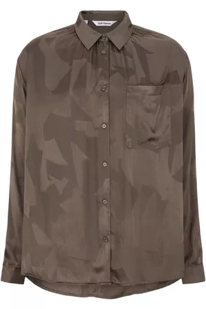 Soft Rebels Dames Lange mouw - Longsleeve shirts - Bruin - Dames