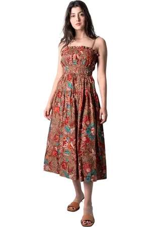 ULLA JOHNSON Kleedjes, Dames, Bruin, S, Maxi Kleedjes
