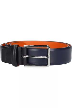 santoni Heren Riemen - Riemen - Blauw - Heren