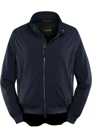 MOORER Jassen, Heren, Blauw, 6Xl, Bomber Jassen