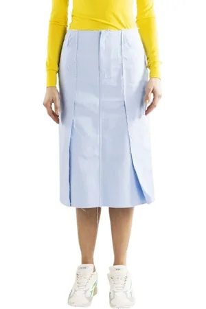 RAF SIMONS Rokken, Dames, Blauw, S, Katoen, Skirts