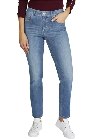 Angels Jeans, Dames, Blauw, 2Xl, Katoen, Slim-fit Jeans