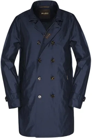 MOORER Mantels, Heren, Blauw, M, Coats