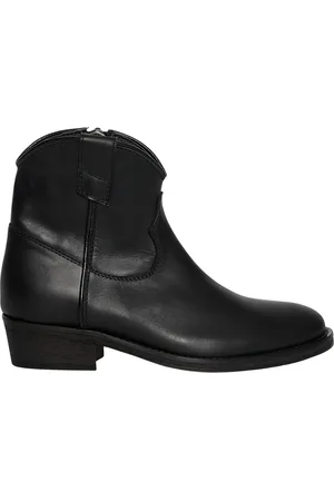 Via Roma Schoenen, Dames, Zwart, 36 EU, Leer, Enkellaarsjes