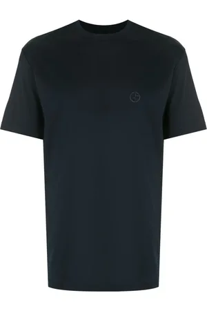 Giorgio Armani Tops, Heren, Blauw, M, T-Shirts