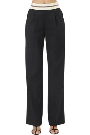 Helmut Lang Broeken, Dames, Zwart, S, Wide Broeken