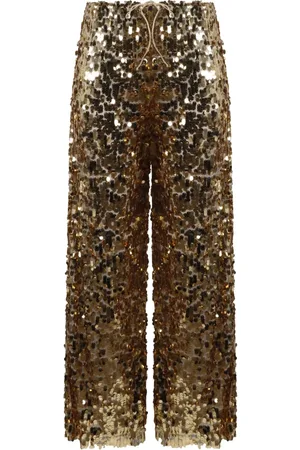 Oseree Broeken, Dames, Geel, S, Polyester, Wide Broeken