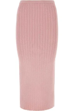 Alessandra Rich Rokken, Dames, Roze, S, Katoen, Maxi Skirts