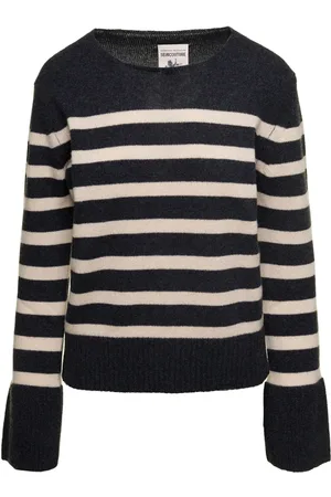 SEMICOUTURE Truien, Dames, Veelkleurig, L, Wol, Trui met ronde hals
