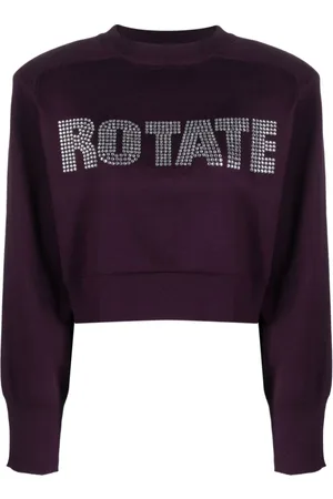 ROTATE Sweatshirts & Hoodies, Dames, Paars, M, Katoen, Sweatshirt