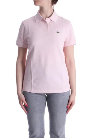 Lacoste Tops, Dames, Roze, L, Katoen, Polo Shirt