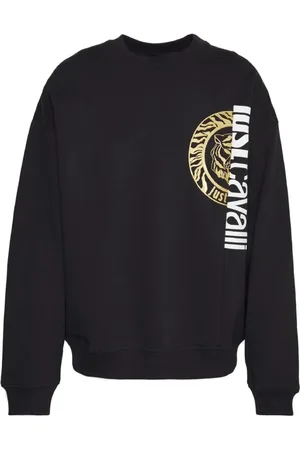 Roberto Cavalli Sweatshirts & Hoodies, Heren, Zwart, S, Katoen, Sweatshirt Hoodies