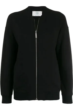 Alberta Ferretti Sweatshirts & Hoodies, Dames, Zwart, L, Sweater met rits