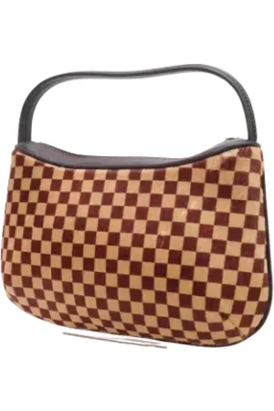 LOUIS VUITTON Dames Trousse Make-up Pochette Damier in Bruin