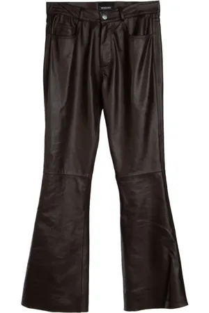 Simonetta Broeken, Dames, Bruin, M, Leather Broeken