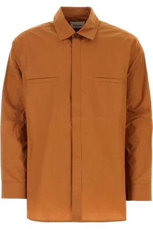 Nanushka Overhemden, Heren, Bruin, M, Katoen, Casual overhemd