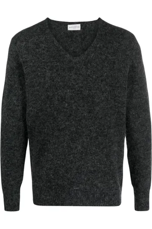 BALLANTYNE Truien, Heren, Zwart, M, V-neck Truien