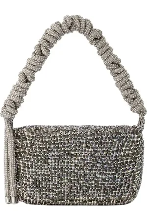 KARA Tassen, Dames, Grijs, ONE Size, Katoen, Handbags