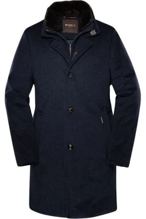 MOORER Mantels, Heren, Blauw, 2Xl, Kasjmier, Jassen