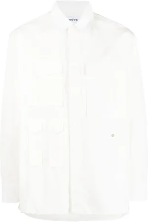 Etudes Overhemden, Heren, Wit, S, Katoen, Casual overhemd