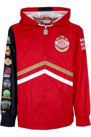 Mitchell & Ness Sweatshirts & Hoodies, Heren, Rood, L, Sweater met rits