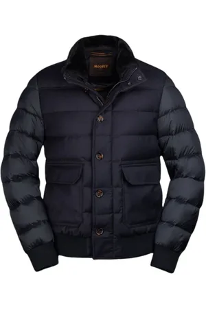 MOORER Jassen, Heren, Blauw, 4Xl, Wol, Jassen
