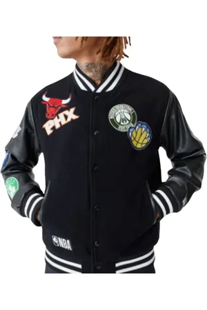 New Era Jassen, Heren, Zwart, S, Wol, Jassen