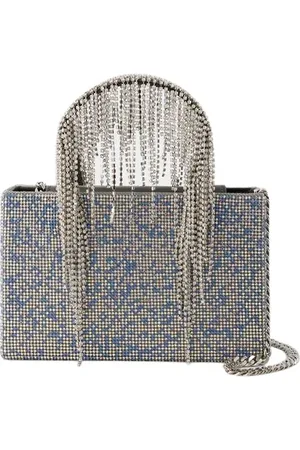 KARA Tassen, Dames, Blauw, ONE Size, Katoen, Handbags