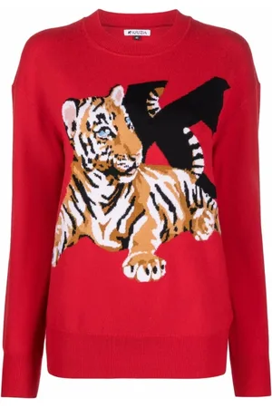 KRIZIA Sweatshirts & Hoodies, Dames, Rood, S, Sweatshirt