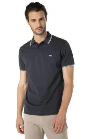 HARMONT&BLAINE Tops, Heren, Grijs, 3Xl, Katoen, Polo Shirt