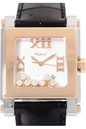 Chopard Pre-owned, Dames, Zwart, ONE Size, Pre-owned Leather watches