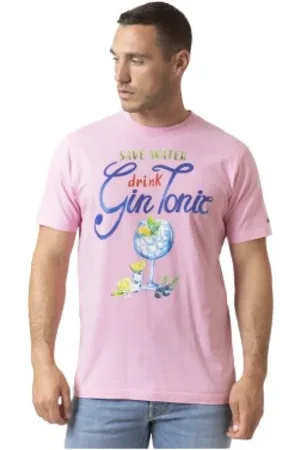 MC2 SAINT BARTH Tops, Heren, Roze, L, Katoen, T-Shirts