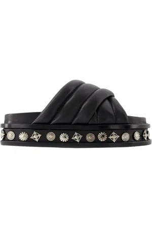 TOGA PULLA Schoenen, Dames, Zwart, 35 EU, Leer, Slippers
