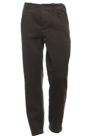 TRANSIT Broeken, Heren, Bruin, S, Katoen, Slim-fit Broeken