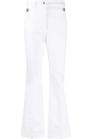 Patou Broeken, Dames, Wit, M, Katoen, Leather Broeken