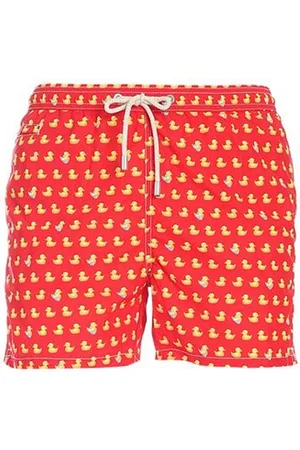 MC2 SAINT BARTH Badkleding, Heren, Oranje, S, Polyester, Shorts