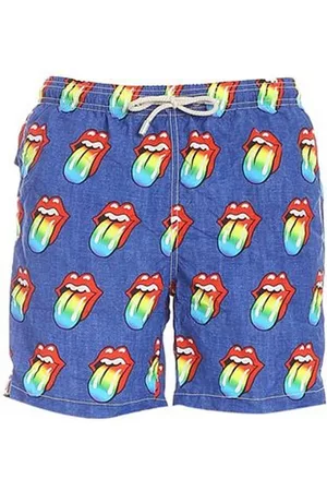MC2 SAINT BARTH Badkleding, Heren, Blauw, M, Polyester, Shorts