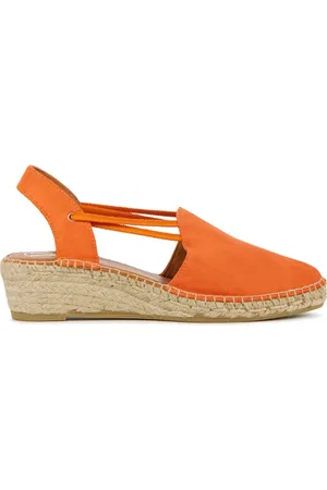 Viguera Schoenen, Dames, Oranje, 37 EU, Leer, Espadrilles